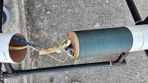 Mark IV "El Feo" main parachute ejection charge ground test.