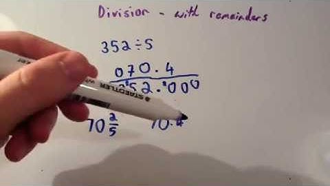 Division with remainders - Corbettmaths