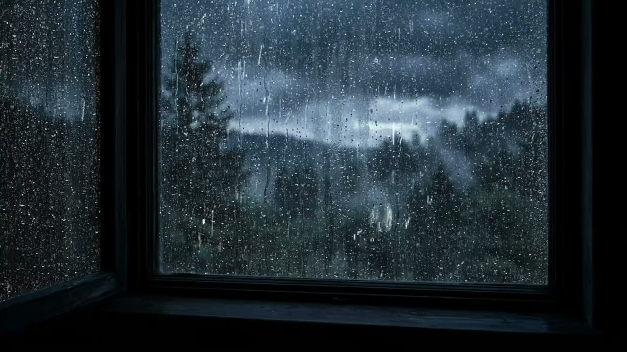 Relaxing Sleep Music + Insomnia | Warm Bedroom on Rainy Day for Stress Relief, Anxiety, Meditation