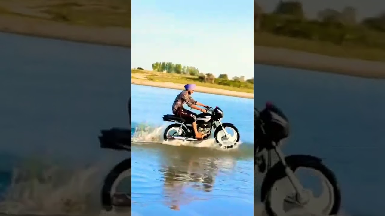 Hero Splendor Water Stunt 🔥🔥