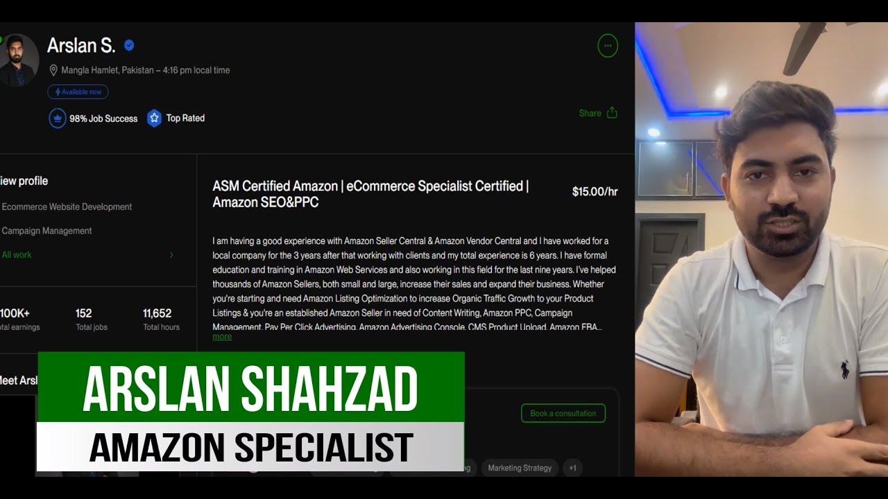 Welcome to Amazon Pro Insights: Meet Arslan, Your Amazon Success Mentor ...