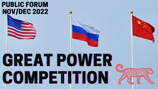 Is US Great Power Competition Good? ...or Bad?