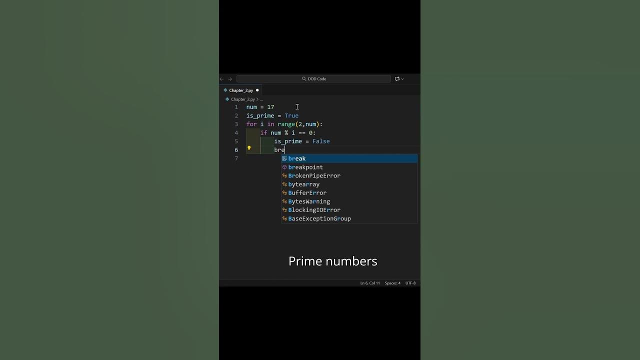 Quick Math Trick: Prime Number Checker🧠 #coding #programming #shorts # ...