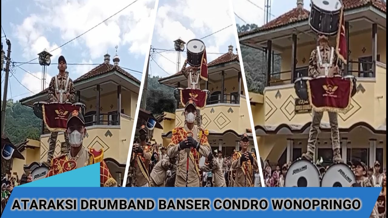 atraksi drumband condro di desa sampel lolong