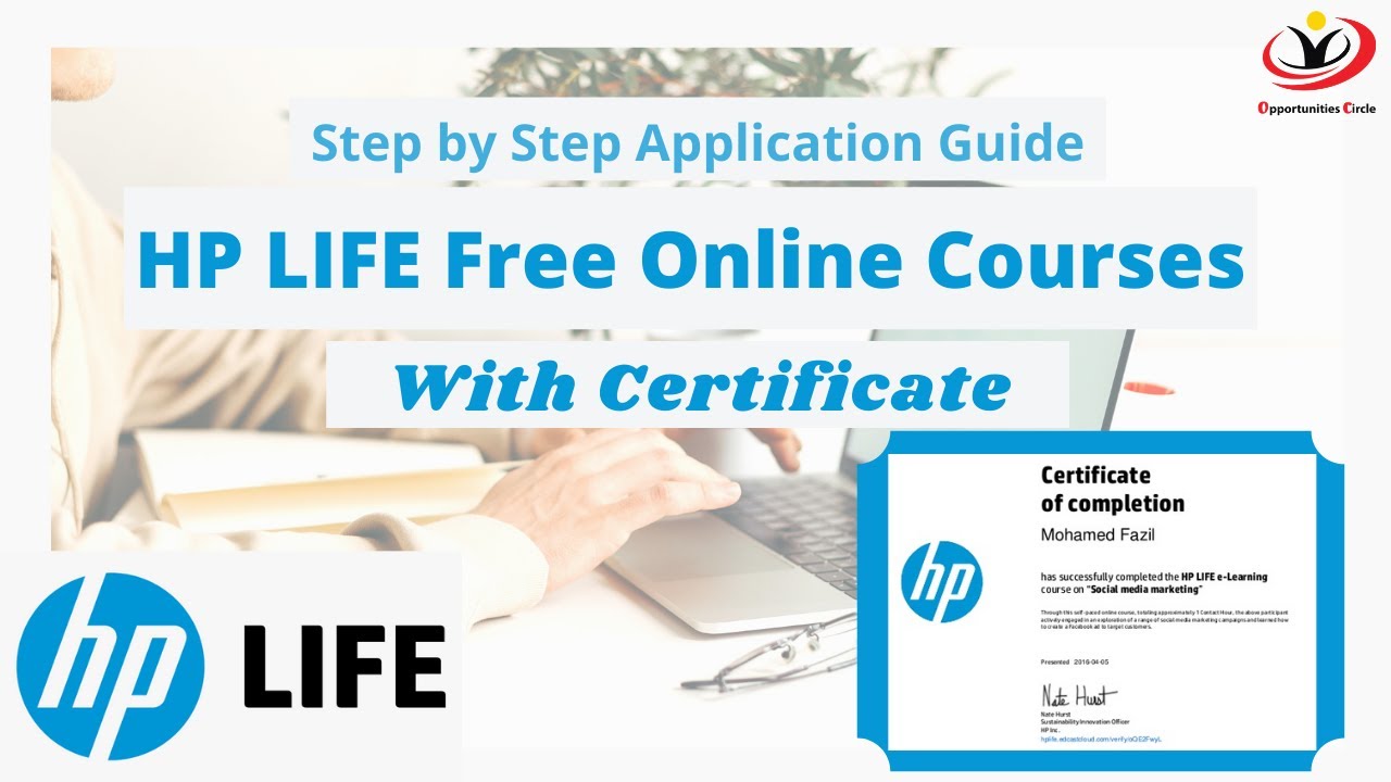 Free HP Online Courses with Certificates | Step by Step Application Guide