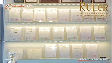 Introduction video of Ruler- factory, company environment and certificate real shot