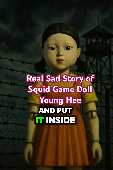Tragic Real Story of Squid Game Doll! #reality #squidgame #squidgame3 #younghee #shorts #animation