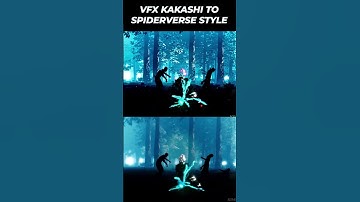 My VFX Kakashi video to Spiderverse style! using After effects, Blender | Part 4 #shorts