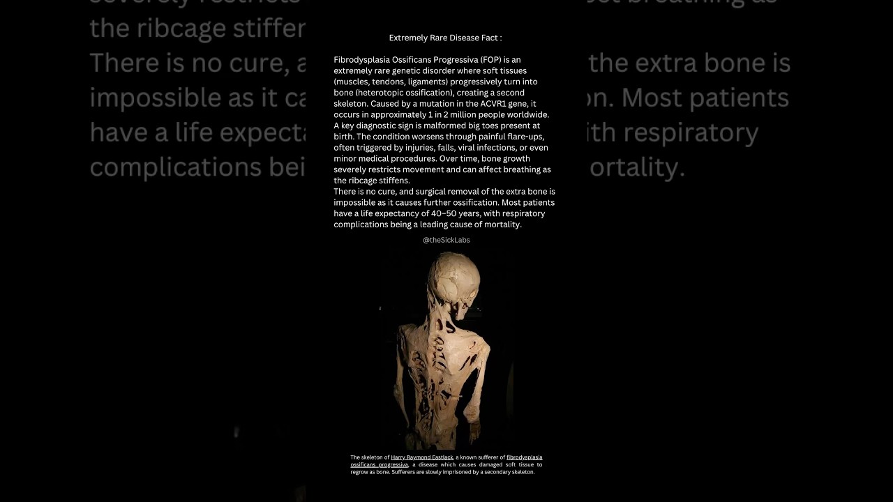 Fibrodysplasia Ossificans Progressiva(FOP): The rare disorder that turns soft tissue into bone!