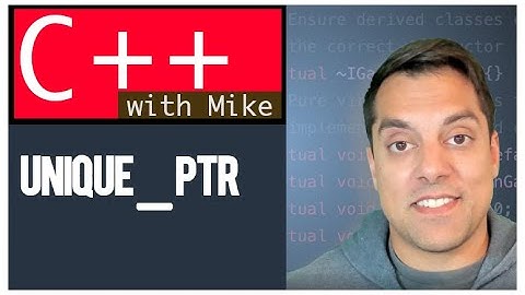 std::unique_ptr - A scoped smart pointer | Modern Cpp Series Ep. 33