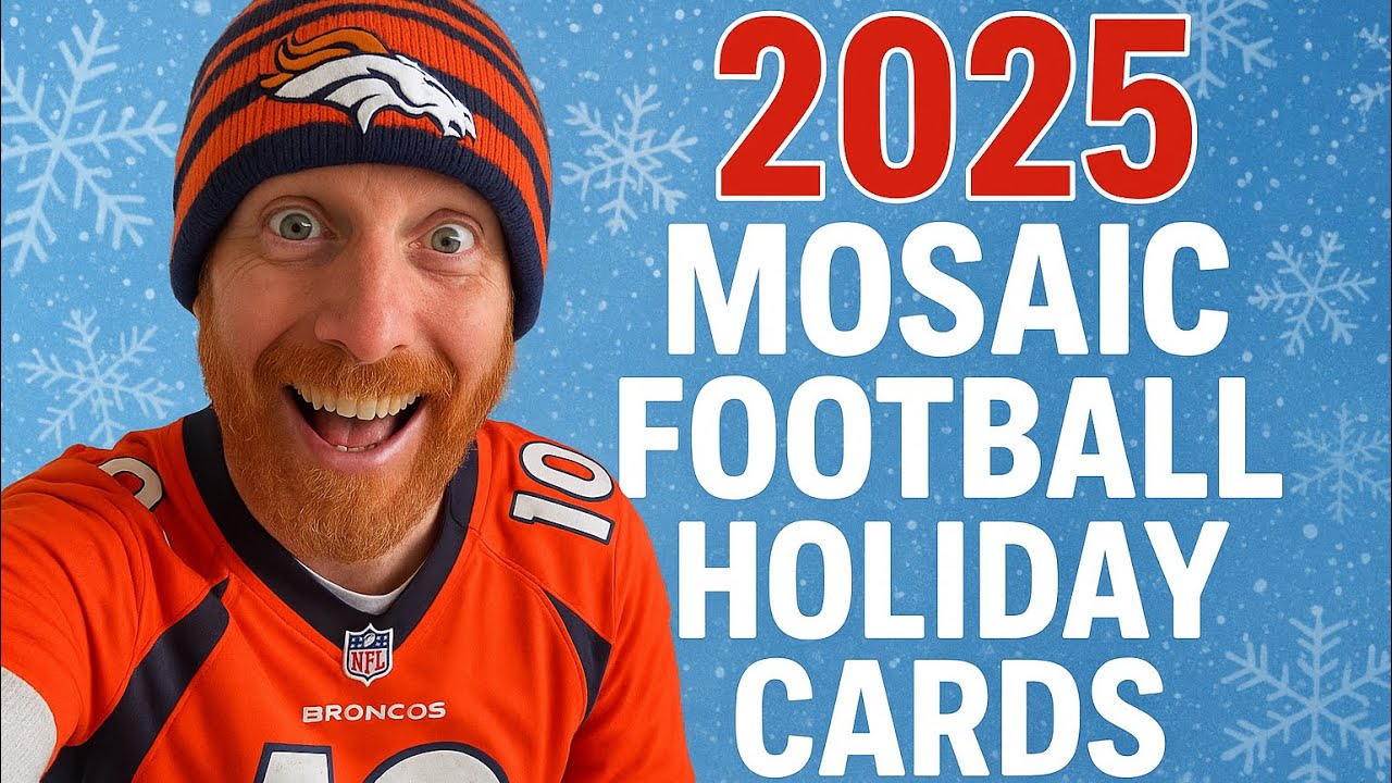 2025 Panini Mosaic Football Holiday Cards!!!! Got a sweet insert!!! 
