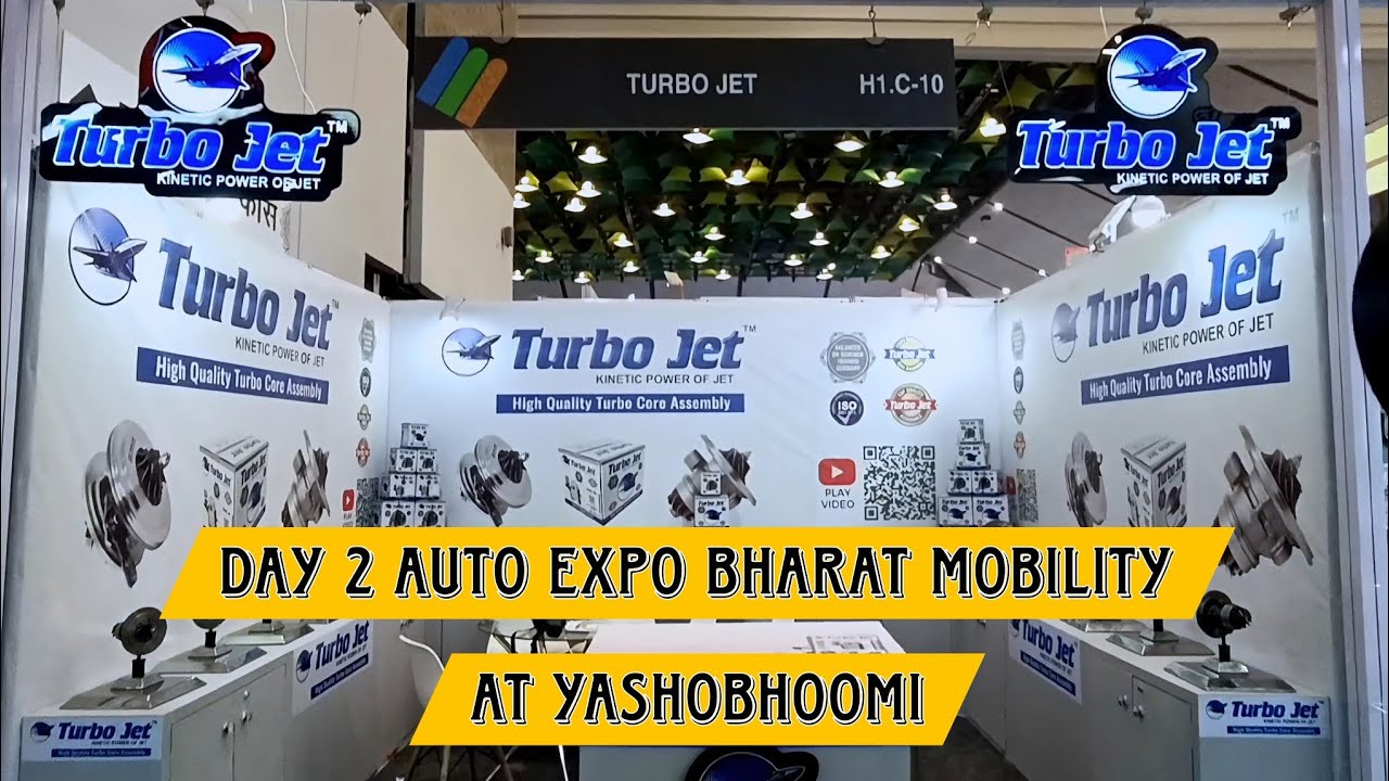 Day 2 at bharat mobility yashobhoomi / Turbo jet kinetic power of jet core assembly expo