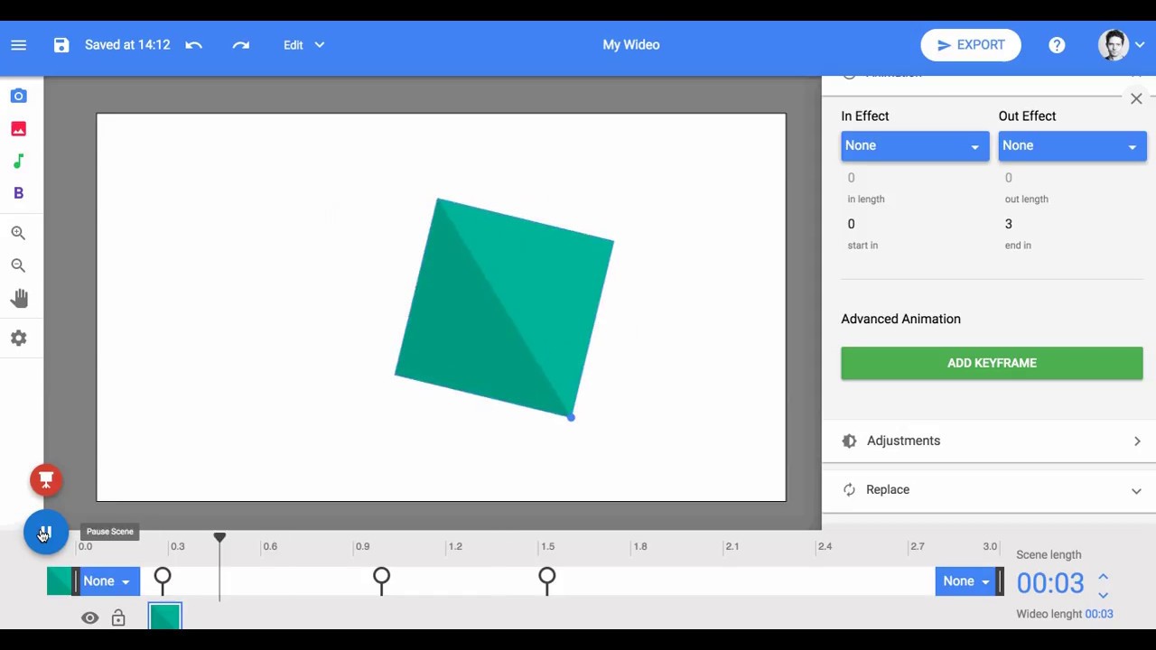 How to add keyframes in Wideo Html5 - YouTube