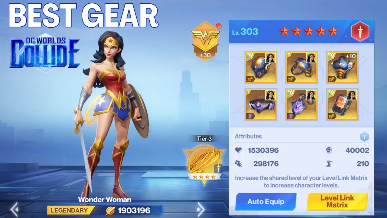 Best Gear Set for Every Character in the Game - DC Worlds Collide