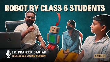 "6th Class Student in Rewa Builds Walkie-Talkie Robot | Guided by Er. Prateek Gautam | TechJaguar.in