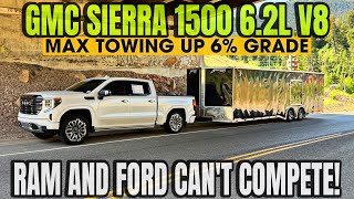 GMC Sierra 6.2L V8 Max Towing Up 6% Grade With MPG: Is This Better Than The 5.0 Coyote???