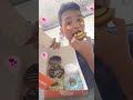 ASMR EATING Delicious Yummy Sweet Dunkin Donut🍩 🍩 🍩 #asmreating #mukbang #food #makan #shorts