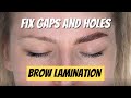 Eyebrow Lamination Step by Step | Brows with Gaps & Holes [Thuya & Bronsun]