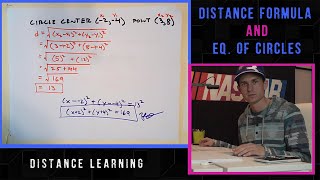 13.1 Geometry: Distance Formula and Finding the Equation of Circles