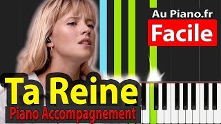 Ta reine Angèle piano accompagnement Karaoke Lyrics chords