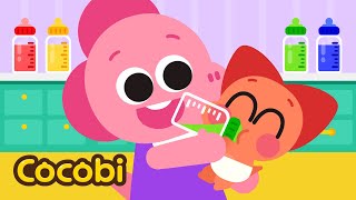 Rainbow Bottle Feeding Song | Take Care of Baby! | Nursery Rhymes & Kids Songs | Cocobi