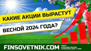 Какие акции вырастут весной 2024 года? Разбираем 6 бумаг рынка РФ!