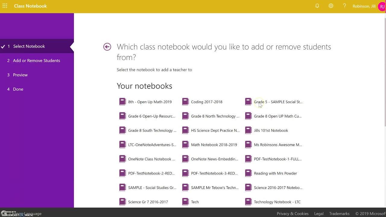 OneNote Class Notebook - Summer Clean-up: Deleting Old Students & Content