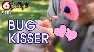 Bug kissing device - 90's TV news segment