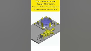 Work separation and supply mechanism #machine #solidworks #mechanical #manufacturing #engineering