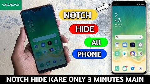 How To Hide Display Notch On Any Android Devices | Hide Notch On Oppo | Oppo