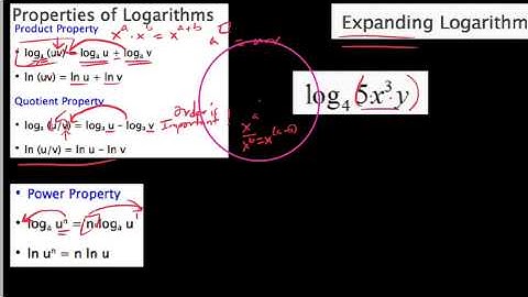 HPC 3.3.2, Properties of logs and expanding logarithmic expressions
