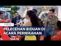 Viral seorang biduan diduga dilecehkan di acara pernikahan