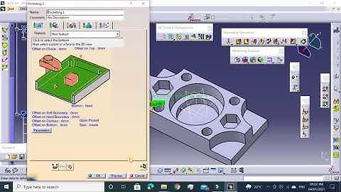 Catia Nc Programming Exercise - 71 #facing #pocketing #profilecontouring #drilling #catianc #ncprogr