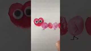 Love Bug 💕 fingerprint Craft