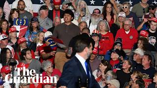 Protester yells 'release the Epstein files' at JD Vance rally