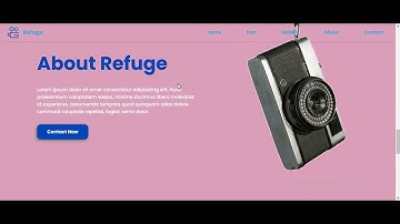 Refuge Cameras Landing Page  Website Made Using html Css Js
