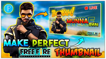 How To Make Epic Free Fire Thumbnail On Android || Thumbnail Tutorial | Total Gaming || RebornTG