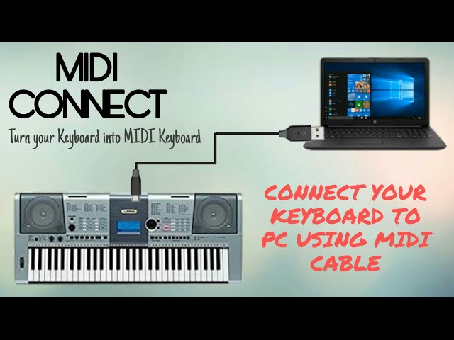 Connecting Keyboard to PC Using MIDI | Record the Best Music class=