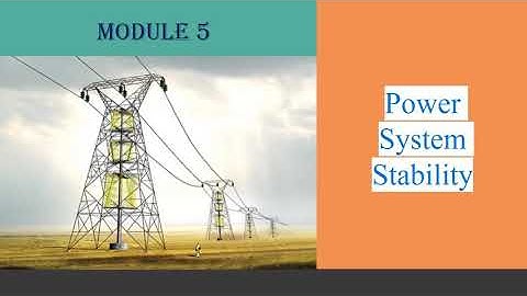 PSA 1 15/17EE62 Introduction to power system stability by Prof Naresh
