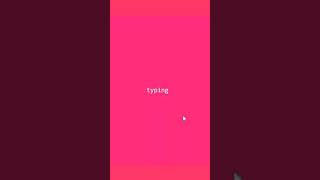 CSS Typing Text Animation Effects #shorts
