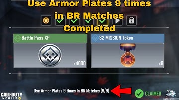 Use Armor Plates 9 times in BR Matches Cod Mobile 2024