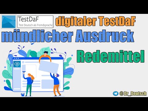 Digitaler TestDaF. Redemittel für MA.