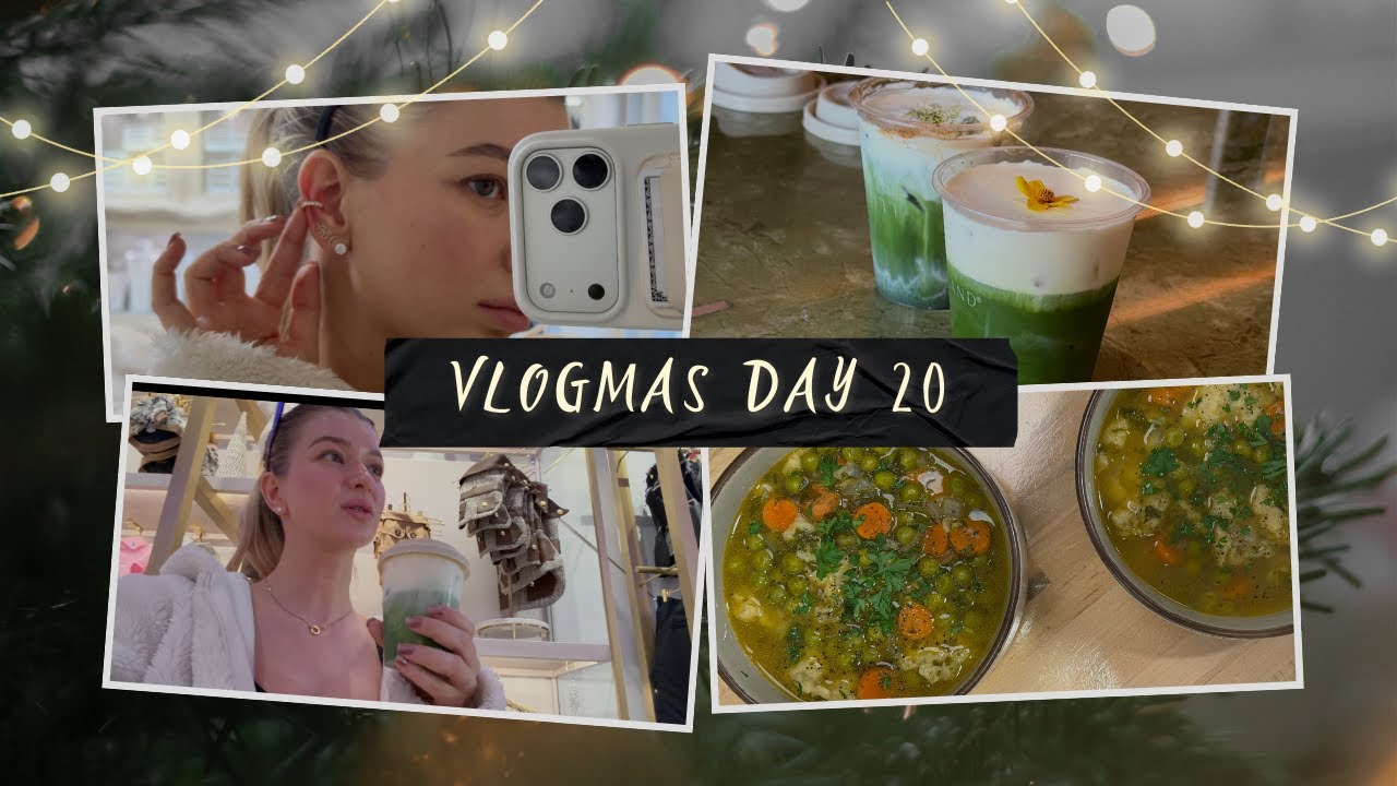 VLOGMAS #20 | Edzés, Matcházás Kameliaval, Borsóleves..