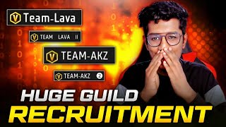 Biggest Guild Recruitment 😱 Team Lava & Team Akz | Vegam കേറിക്കോ | Akshayakz