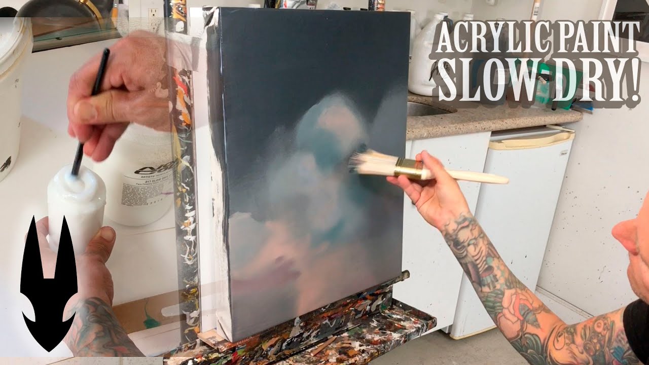 Painting demonstration on slowing the dry time of your paints - YouTube Painting Demonstration On Slowing The Dry Time Of Your Paints - Youtube