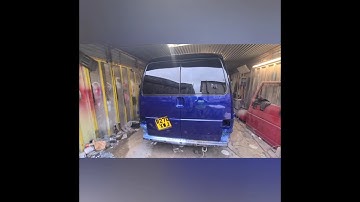 vw t4 campervan build part 2 two tone paint job