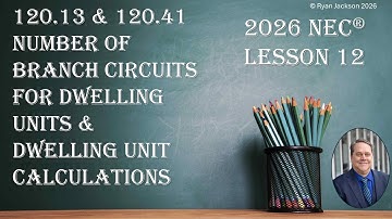 100 days of 2026 NEC changes Day 12: 120.13 & 120.41 Dwelling Unit calculations.