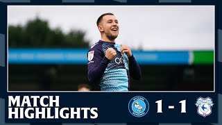 Match Highlights Wycombe Wanderers 1 - 1 Cardiff City