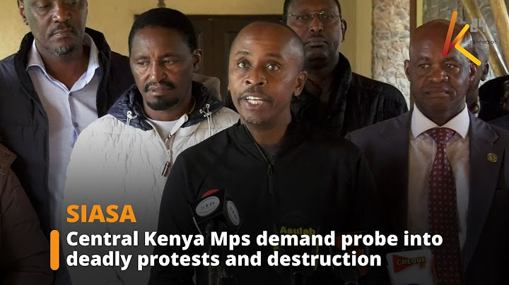 Central Kenya Mps demand probe into deadly protests and destruction