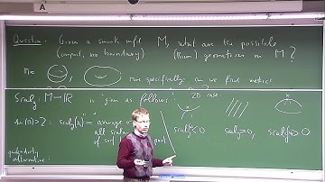 Kyoto U "The topology of positive scalar curvature" Prof. Thomas Schick